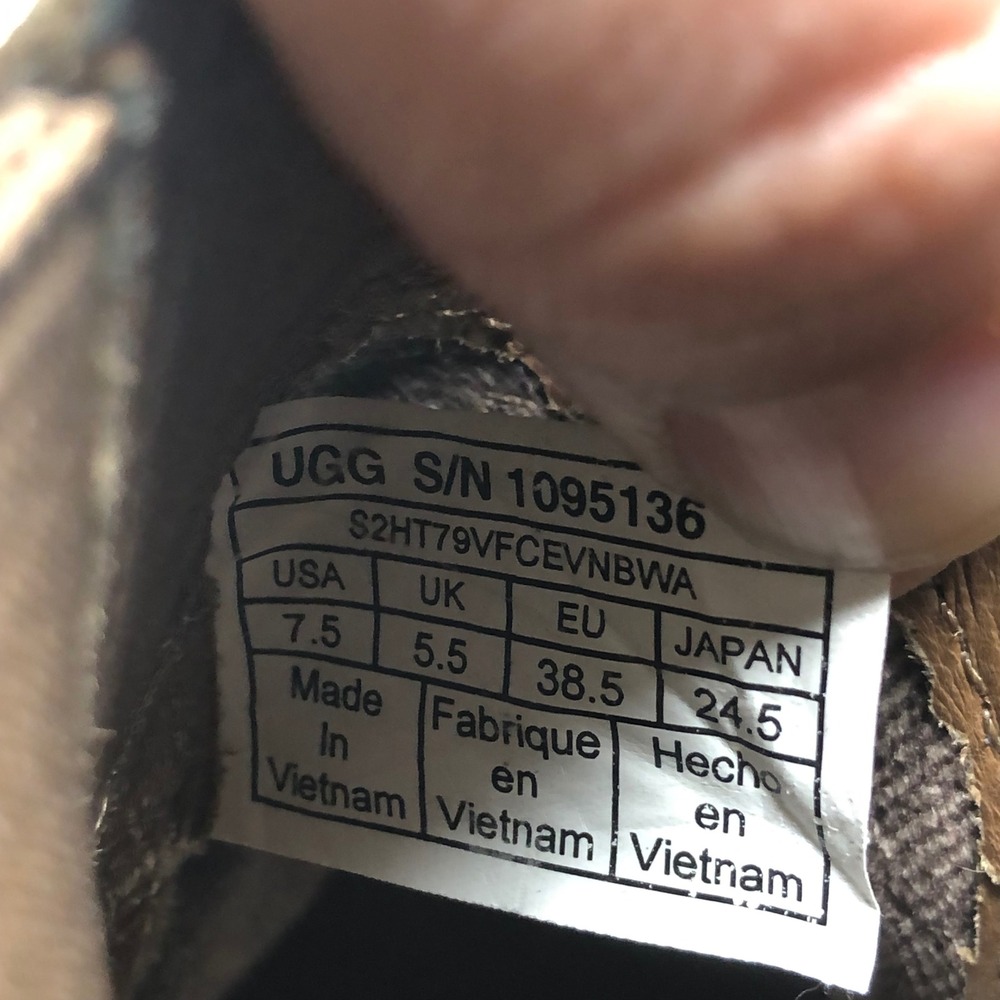 UGG Kasen Waterproof Wedge Bootie Women 7.5 Stout Brown Suede 1095136 - Picture 10 of 16